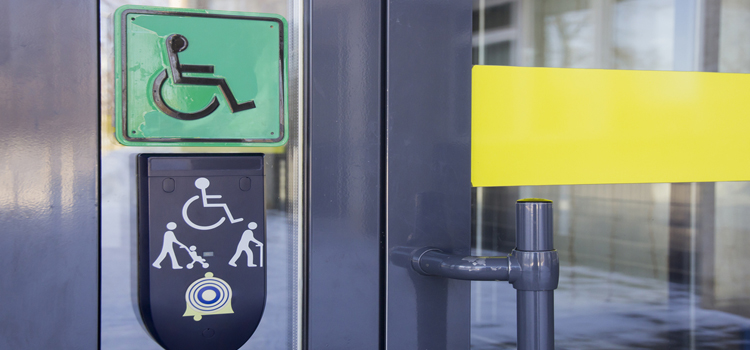 automatic handicap door opener in Linda